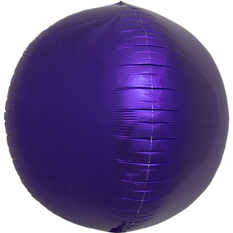 Balon folie Sfera 3D purple metalizat - 43 cm, Northstar Balloons 01009, 1 buc