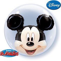 Mickey Mouse Double Bubble Balloon - 24"/61cm, Qualatex 27569, 1 piece