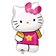 Balon folie figurina Hello Kitty - 41x63cm, Amscan 27476