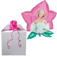 Balon Folie Figurina Barbie Floare, Amscan, 59x63cm, 06626