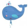 Balon Folie Figurina Balena Bleu, Amscan, 86x61 cm, 24576