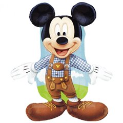 Balon folie figurina Mickey Mouse Lederhosen - 95cm, Amscan 27389