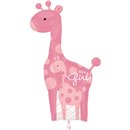 Safari Baby Girl Giraffe - Baby Shower Balloon, Amscan, 25"x 42", 25181