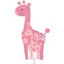 Balon Folie Figurina Girafa Baby Girl, Amscan, 25181