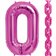 Balon folie magenta in forma de za - 86cm, Northstar Balloons 00830