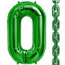 Balon Folie Verde in forma de za, 86 cm / 34", Northstar Balloons 00464, 1 buc
