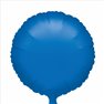 Balon Folie 45 cm Uni Rotund Albastru metalizat, Amscan 19887, 1 buc