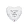 Balon Folie 45 cm Best Wishes on Your Wedding Day, Amscan 13686