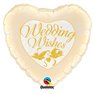 Balon Folie 45 cm Wedding Wishes Porumbei & Trandafiri, Qualatex 48562