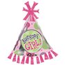 Balon Folie Figurina Coif Birthday Girl - 89cm, Amscan 17934