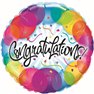 Balon Folie 45 cm - "Congratulations" Ballons, Qualatex 33360