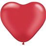 Baloane latex in forma de inima, Pearl Ruby Red, 6", Qualatex 17728, Set 100 buc