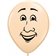 Baloane latex 5" inscriptionate Man’s Face Blush, Qualatex 99308