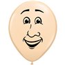 Baloane latex 5" inscriptionate Man’s Face Blush, Qualatex 99308