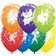 Baloane latex 11" inscriptionate Party Animals Asortate, Qualatex 18459