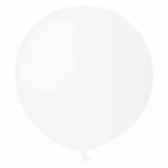 Balon Latex Jumbo 48 cm, Alb 01, Gemar G150.01