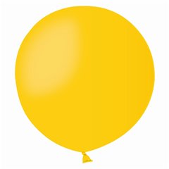 Yellow 02 Jumbo Latex Balloon, 19 inch (48cm), Gemar G150.02