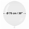 Balon Latex Jumbo 75 cm, Alb 01, Gemar G200.01, 1 buc