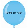 Balon Latex Jumbo 90 cm, Albastru Deschis 09, Gemar G250.09, 1 buc