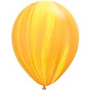Balon Latex SuperAgate 11 inch (28 cm), Yellow Orange, Qualatex 91541, set 25 buc