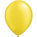 Balon Latex Pearl Citrine Yellow 5 inch (13 cm), Qualatex 43580, set 100 buc