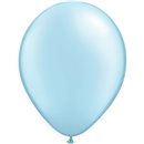 Balon Latex Pearl Light Blue 5 inch (13 cm), Qualatex 43586, set 100 buc