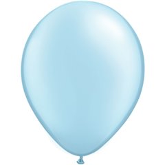 Balon Latex Pearl Light Blue 11 inch (28 cm), Qualatex 43777, set 100 buc