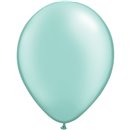 Balon Latex Pearl Mint Green 5 inch (13 cm), Qualatex 43590, set 100 buc
