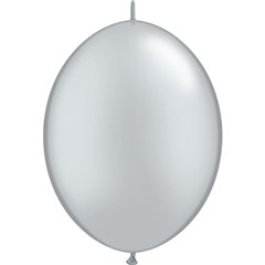 Balon Cony Silver 12 inch (30 cm), Qualatex 65243, set 50 buc