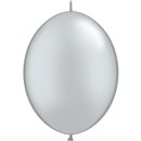 Balon Cony Silver 12 inch (30 cm), Qualatex 65243, set 50 buc