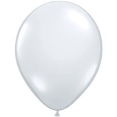 Balon Latex Diamond Clear, 16 inch (41 cm), Qualatex 43861, set 50 buc