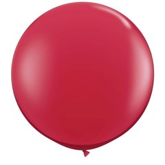 Baloane latex Jumbo 3' Ruby Red, Qualatex 43057, set 2 buc