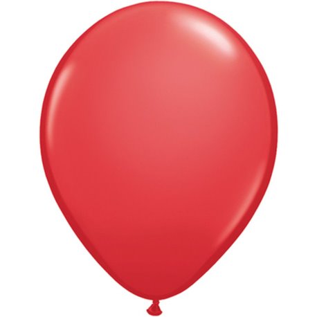 Balon Latex Red, 11 inch (28 cm), Qualatex 43790, set 100 buc