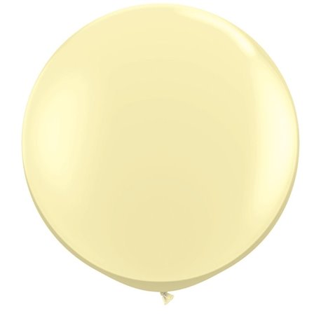 Baloane latex Jumbo 3' Ivory Silk, Qualatex 43657, set 2 buc