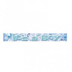 Banner decorativ petrecere 3.63 m, It's a boy, Amscan 992962, 1 buc