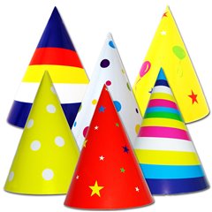Coifuri de petrecere 16cm cu desene - Copii, Radar SMFIT.C16DE