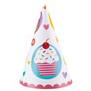 Coifuri petrecere copii - Cupcake, Amscan 997218, Set 6 coifuri
