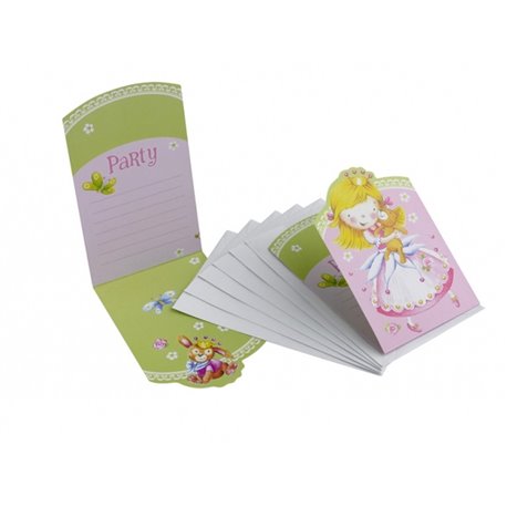 Invitatii de petrecere Little Princess, Amscan RM551456, Set 6 buc
