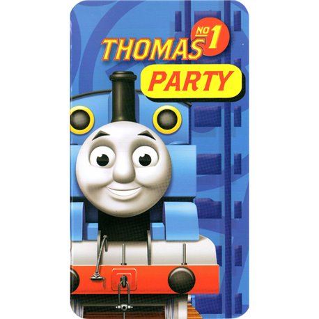 Invitatii de petrecere Thomas and Friends, Amscan RM552164, Set 6 buc