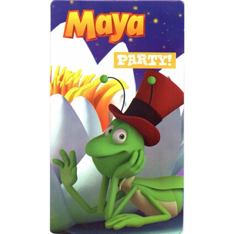 Invitatii de petrecere Albinuta Maya, Amscan RM552358, Set 6 buc