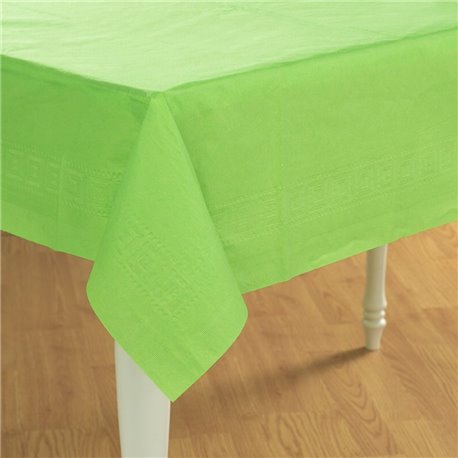Fata de masa din plastic pentru petreceri - Kiwi Green, 137cm x 274 cm, Amscan 77015-53, 1 buc