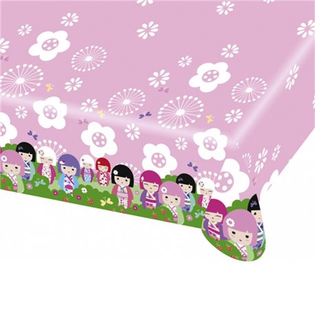 Fata de masa din plastic pentru petrecere copii - Kimmi Junior, 180 x 120 cm, Amscan RM552206, 1 buc