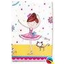 Fata de masa din plastic pentru petrecere copii - Ballerina, 180 x 120 cm, Qualatex 50888, 1 buc