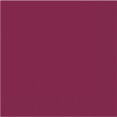 Servetele uni pentru petrecere - Culoare burgundi, 40 x 40 cm, Amscan 62215-91, Set 50 buc