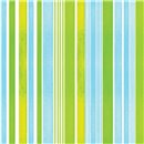 Servetele de masa cu dungi albastre si verzi pentru petreceri - 33 cm, Amscan RM551881, Set 20 buc