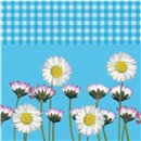 Servetele de masa albastre cu margarete pentru petreceri, 33 cm, Amscan 551861, Set 20 buc