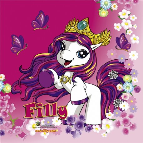 Servetele de masa pentru petrecere copii - Filly Fairy, 33 cm, Amscan RM552477, Set 20 buc
