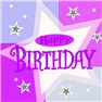 Servetele de masa pentru petrecere - Happy Birthday, 33 x 33 cm, Amscan 991803, Set 16 buc