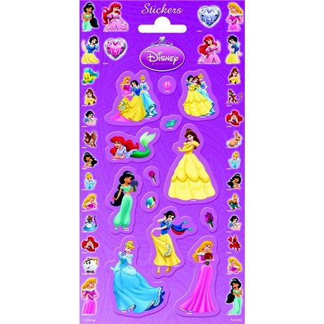 Stickere decorative pentru copii - Printese Disney, Radar 1046930, Set 12 piese