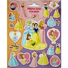 Stickere decorative pentru copii - Printese Disney, Radar SDFRA0276, Set 22 piese